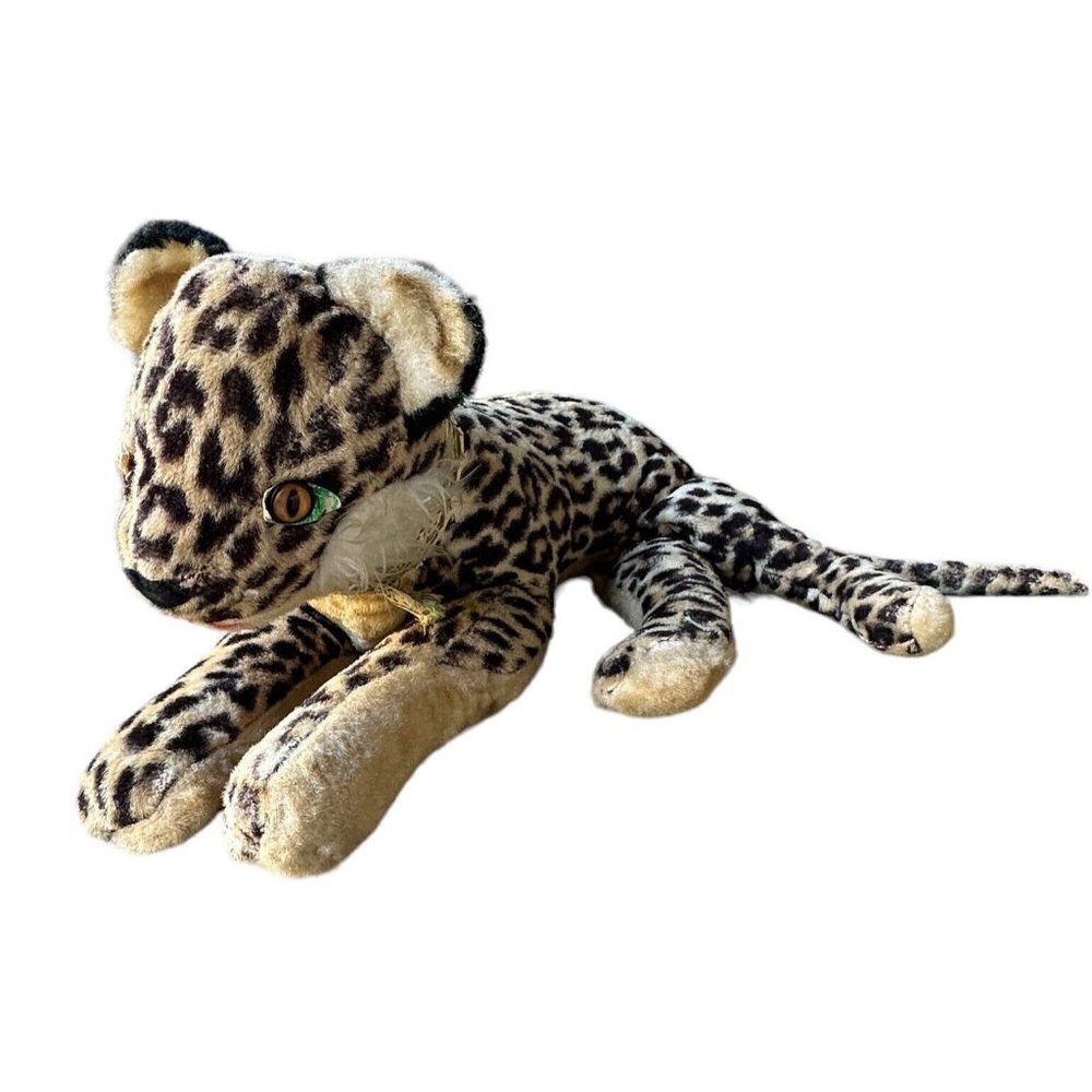 Vintage Rushton Star Creation Plush Stuffed Animal 18 Inch Leopard Plush‎ Rare